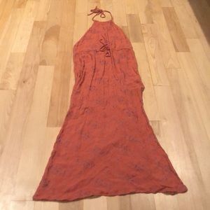 Flynn Skye Open Back Halter Maxi Dress with Slit